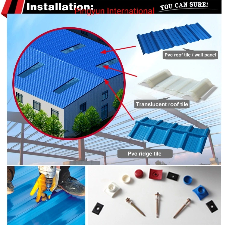 Roof Skylight UPVC Sheet Greenhouse Roofing Material